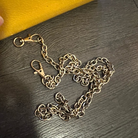 BALENCIAGA Yellow Clutch Wallet With Chain - Picture 11 of 15